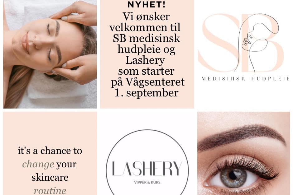 Vi ønsker SB medisinsk hudpleie og Lashery velkommen til Vågsenteret 1. september